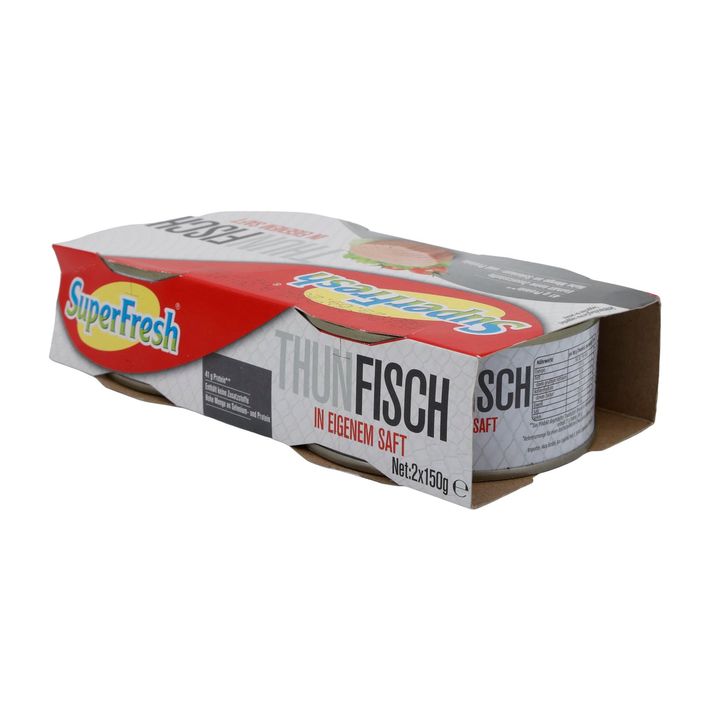 Thunfisch SuperFresh | In eigenem Saft | Proteinreich | 2 x 150 g