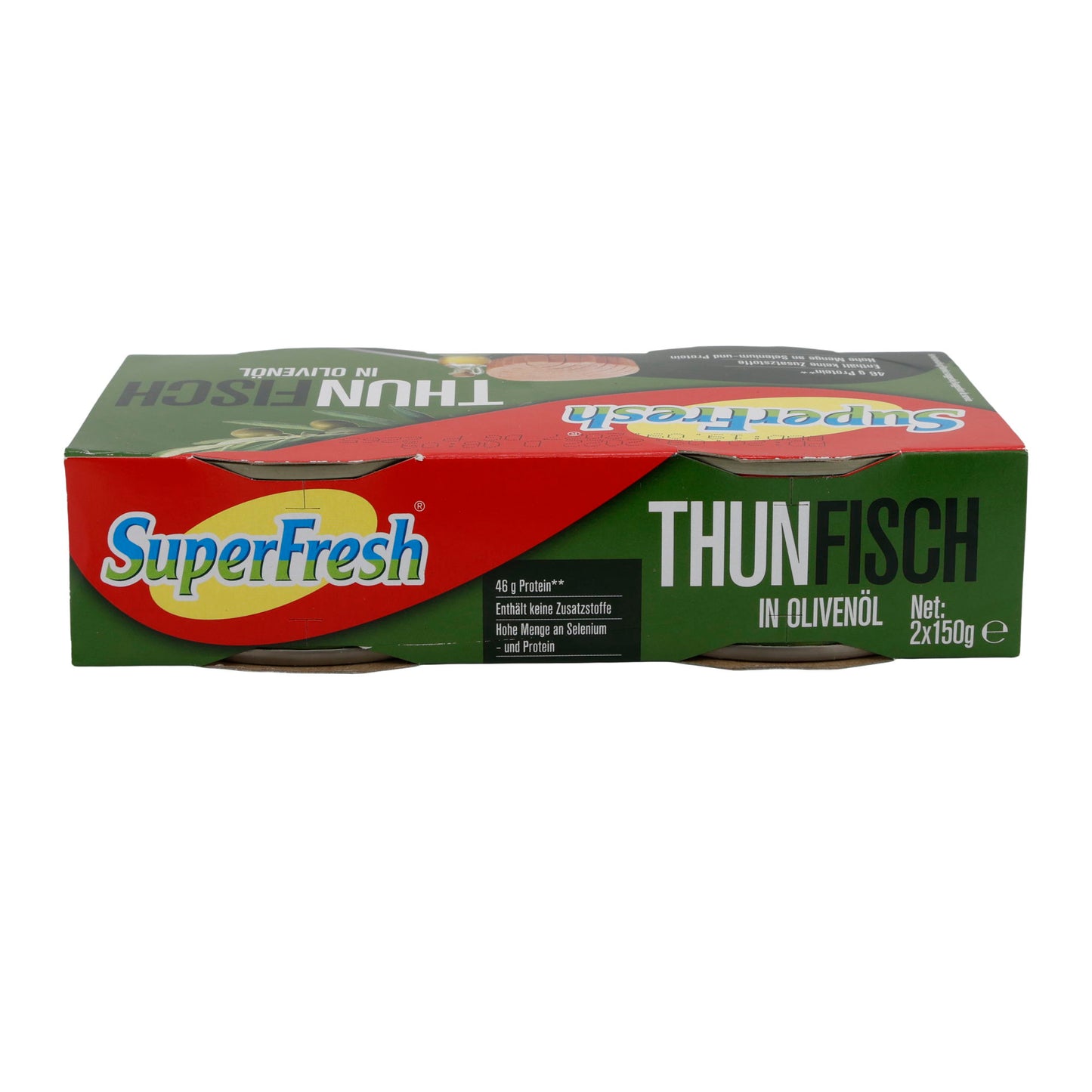 Fisch SuperFresh | Thunfisch in Olivenöl | Proteinreich & Omega-3-Quelle | 2 x 150 g