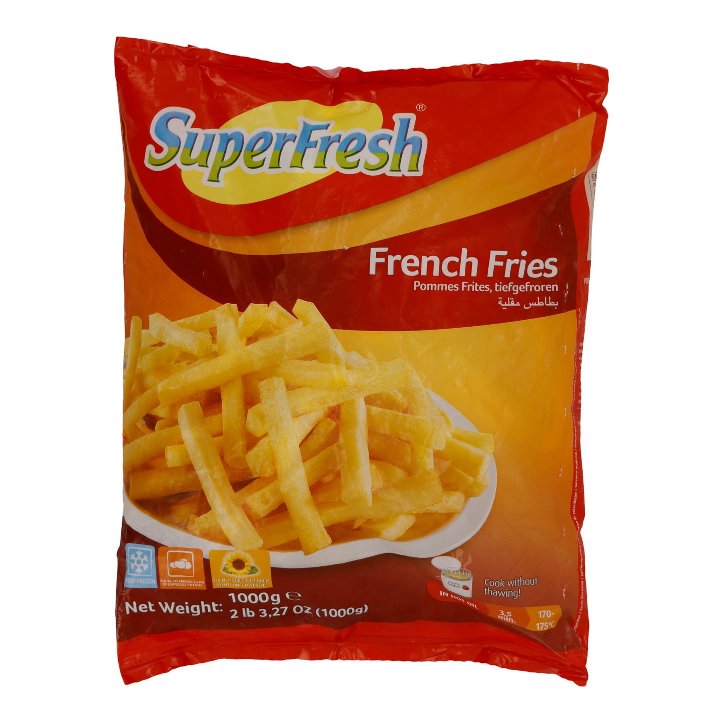 French Fries SuperFresh | Pommes Frites | Tiefgefroren | 1000 g