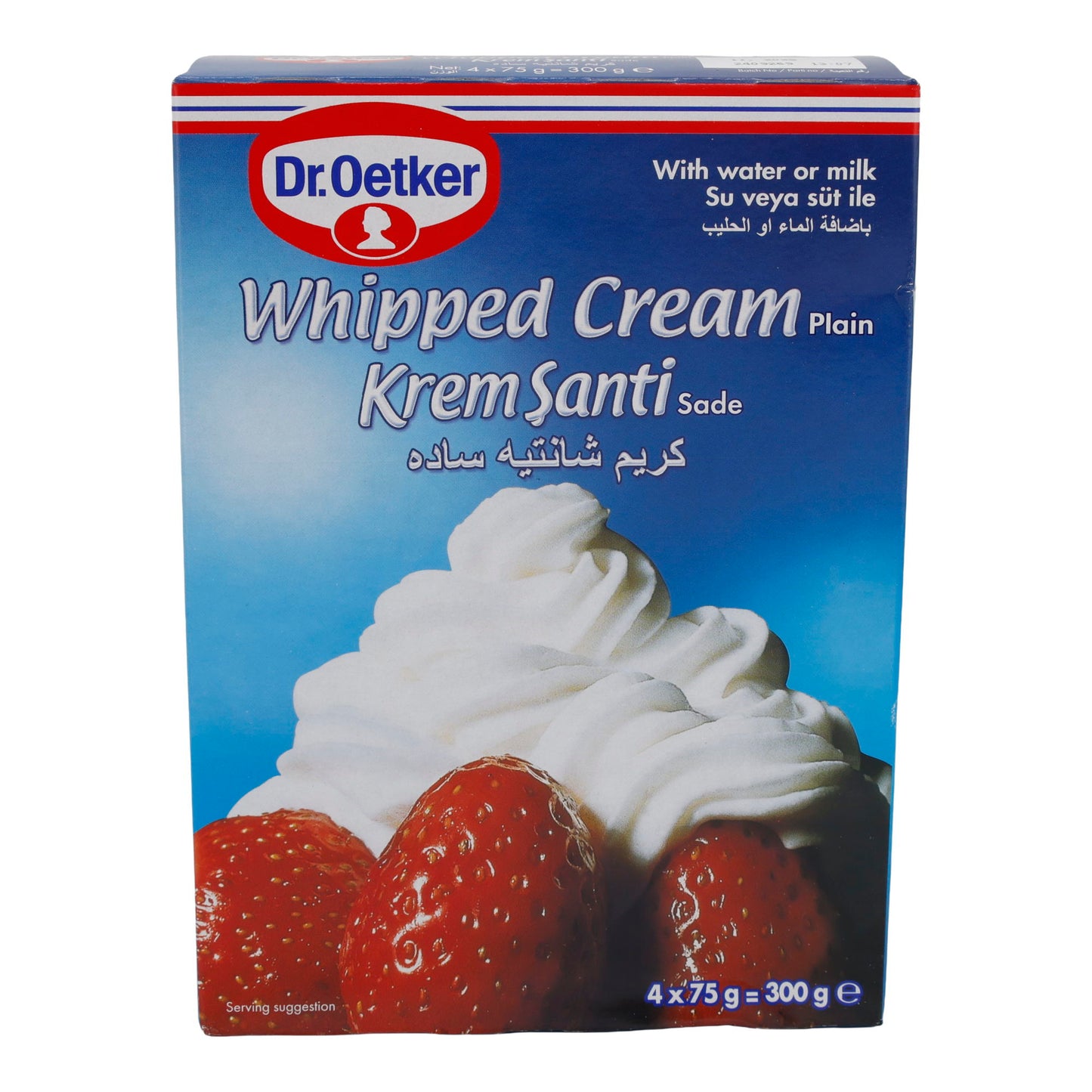 Crème fouettée Dr. Oetker | Whipped Cream (Krem Şanti) | Crémeuse, pour desserts & gâteaux | 300 g
