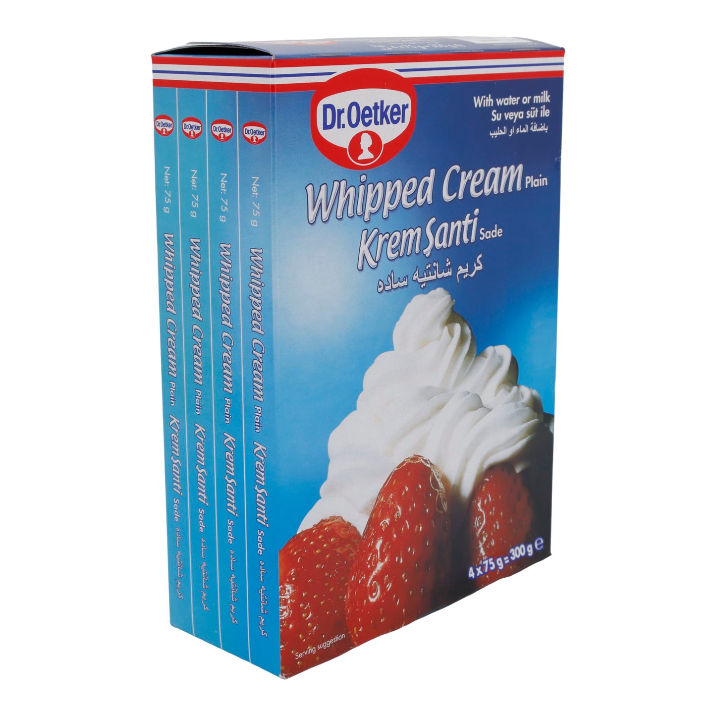 Crème fouettée Dr. Oetker | Whipped Cream (Krem Şanti) | Crémeuse, pour desserts & gâteaux | 300 g