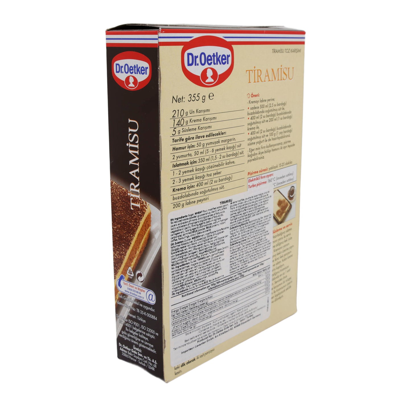 Tiramisu-Set Dr. Oetker | Tiramisu-Set | Einfach, italienischer Genuss | 355 g