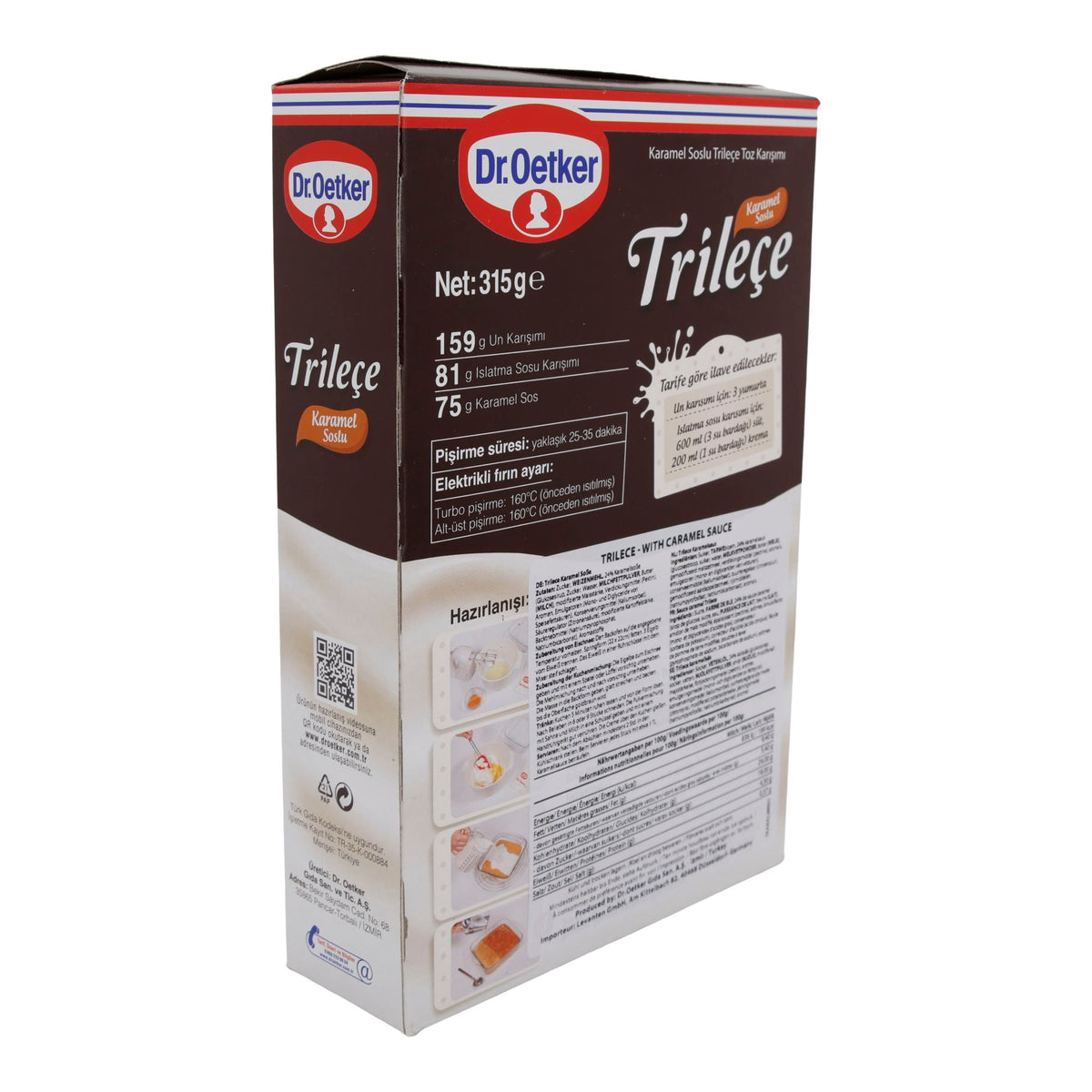 Dessert Dr. Oetker | Trileçe mit Karamellsoße | Orientalisches Dessert mit Karamellveredelung | 315 g DR. OETKER