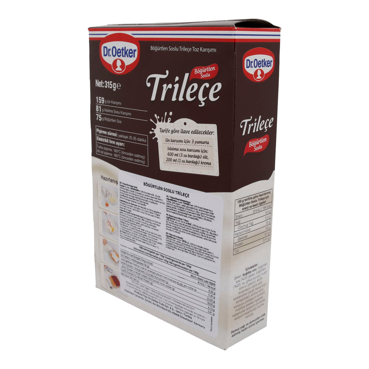 Dessertsauce Dr. Oetker | Trileçe Brombeersauce | Türkische Spezialität | 315g | DR. OETKER