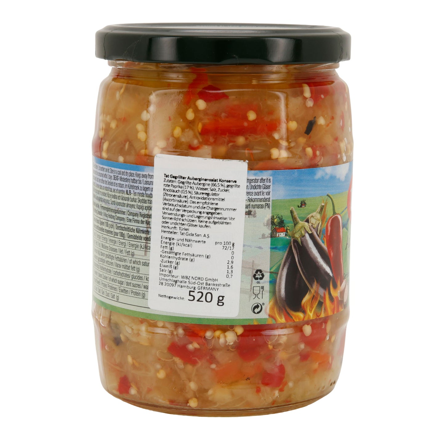 Auberginen-Salat mit Gerösteter Paprika TAT | Aromatisch & Herzhaft | 520 g