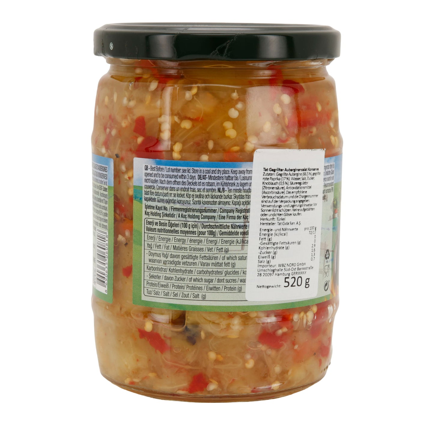 Auberginen-Salat mit Gerösteter Paprika TAT | Aromatisch & Herzhaft | 520 g