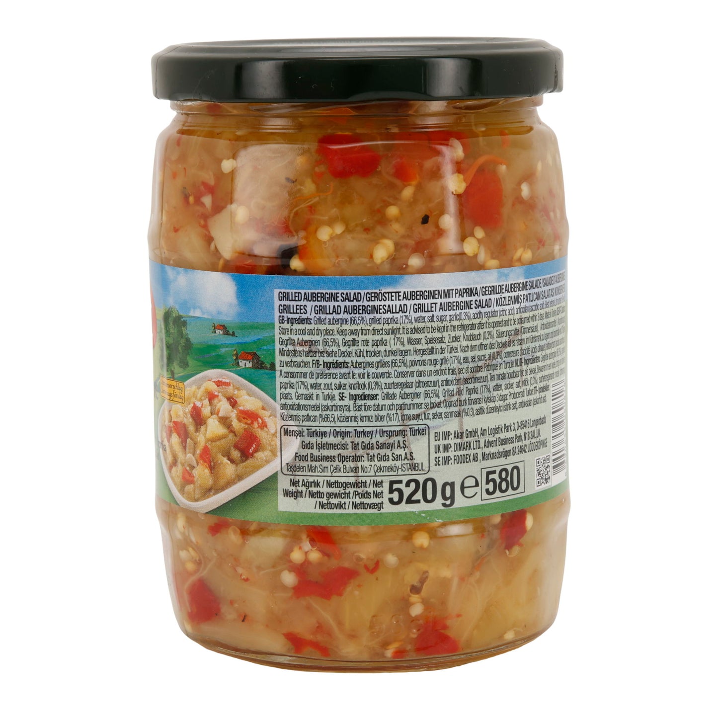 Auberginen-Salat mit Gerösteter Paprika TAT | Aromatisch & Herzhaft | 520 g