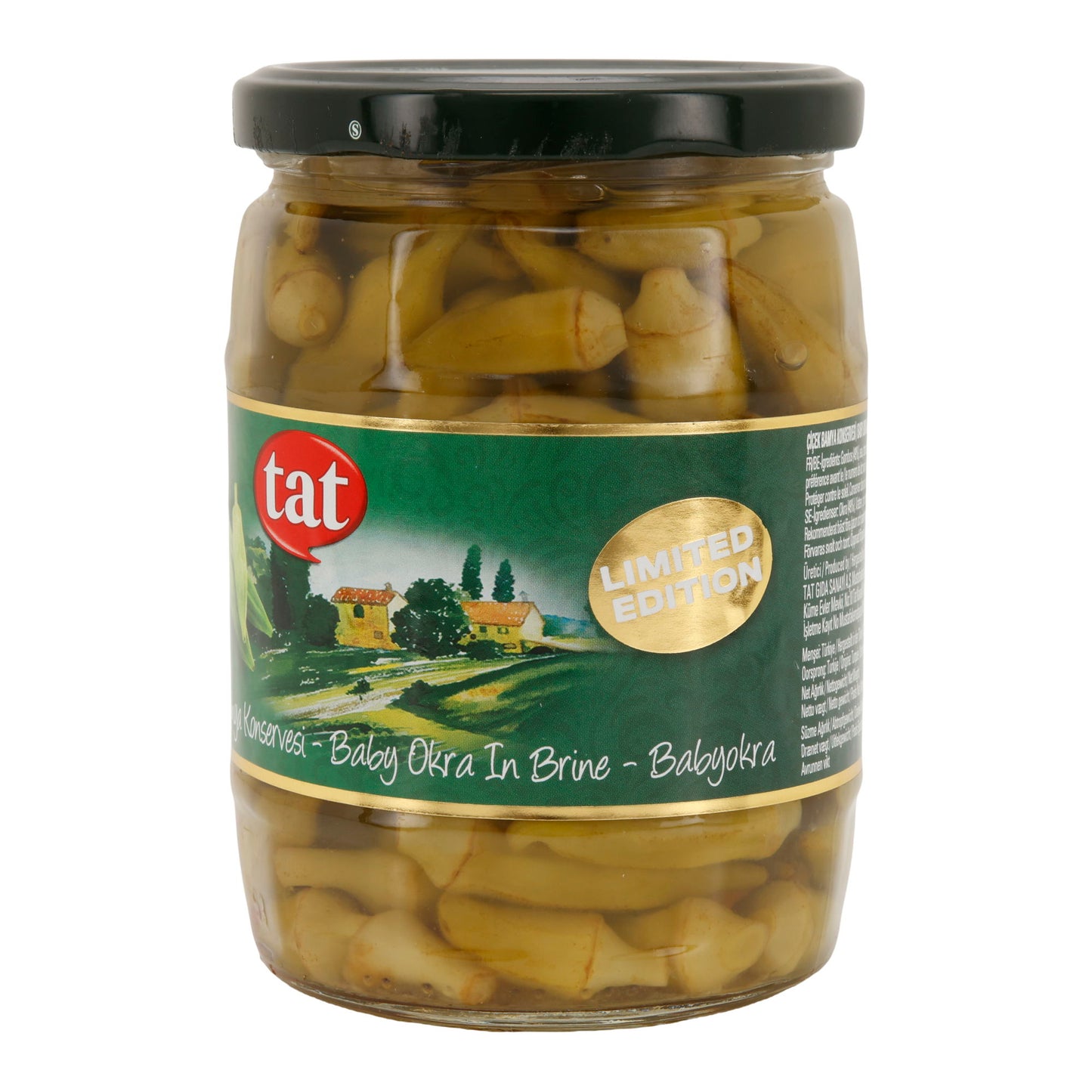 TAT Baby Okraschoten in Salzlake | Gemüsekonserve | Aromatisch & verzehrfertig | 540 g