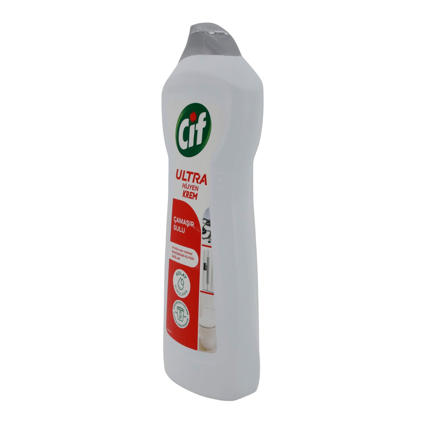 Crème nettoyante Cif Ultra Hygiène Crème Liquide | Produit de nettoyage | Avec chlore pour une propreté hygiénique | 675 ml