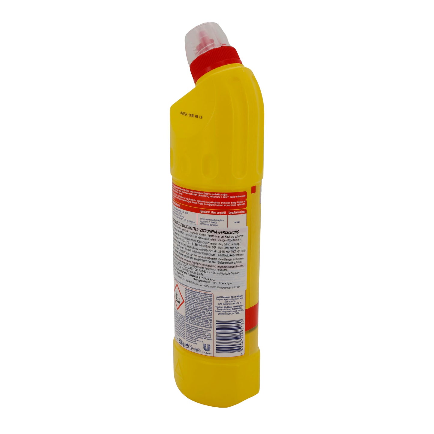 Bleichmittel Domestos Ultra Dichtes | Bleichmittel | Zitronen-Frische Duft | 750 ml