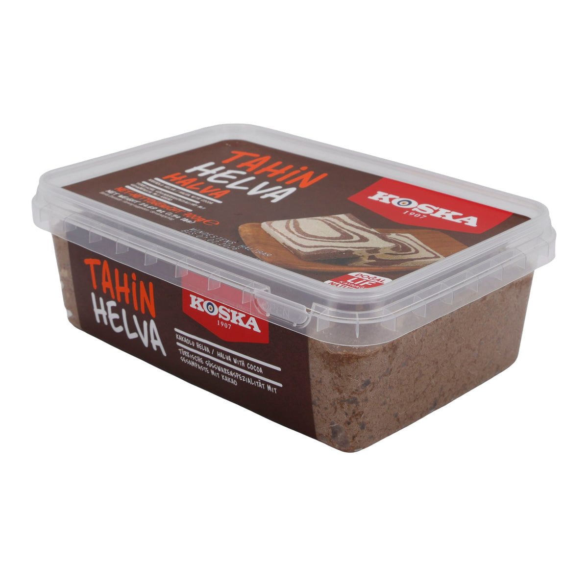 Sesampaste Koska Tahin Helva mit Kakao | Süßspeise | Traditionelle türkische Süßware | 700 g KOSKA