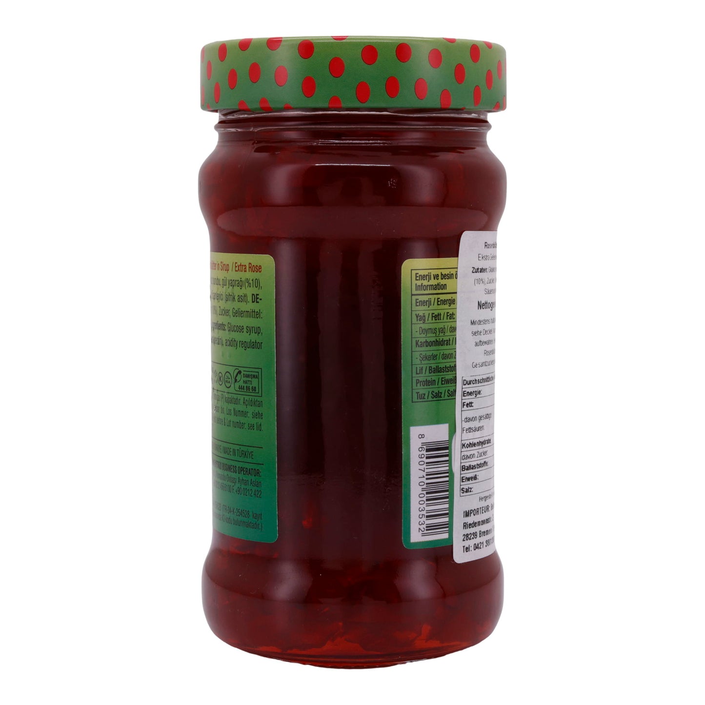 Confiture de roses Koska | Gül Reçeli | Avec des pétales de rose dans du sirop | 380 g