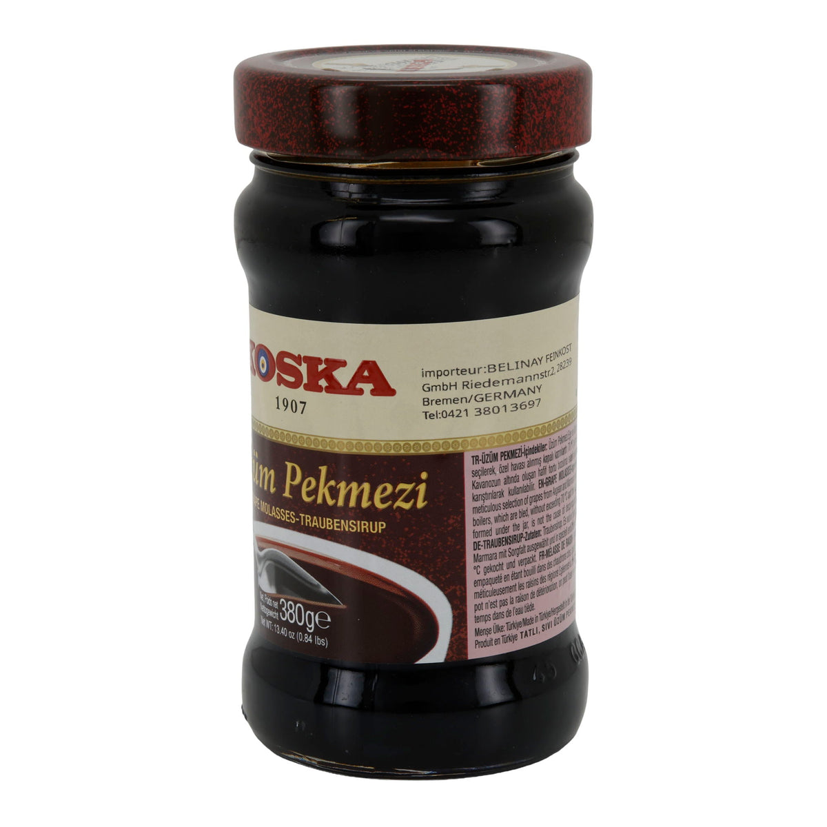 Traubensirup Koska Üzüm Pekmezi | Sirup | Traubensirup aus der Türkei | 380 g Glas KOSKA