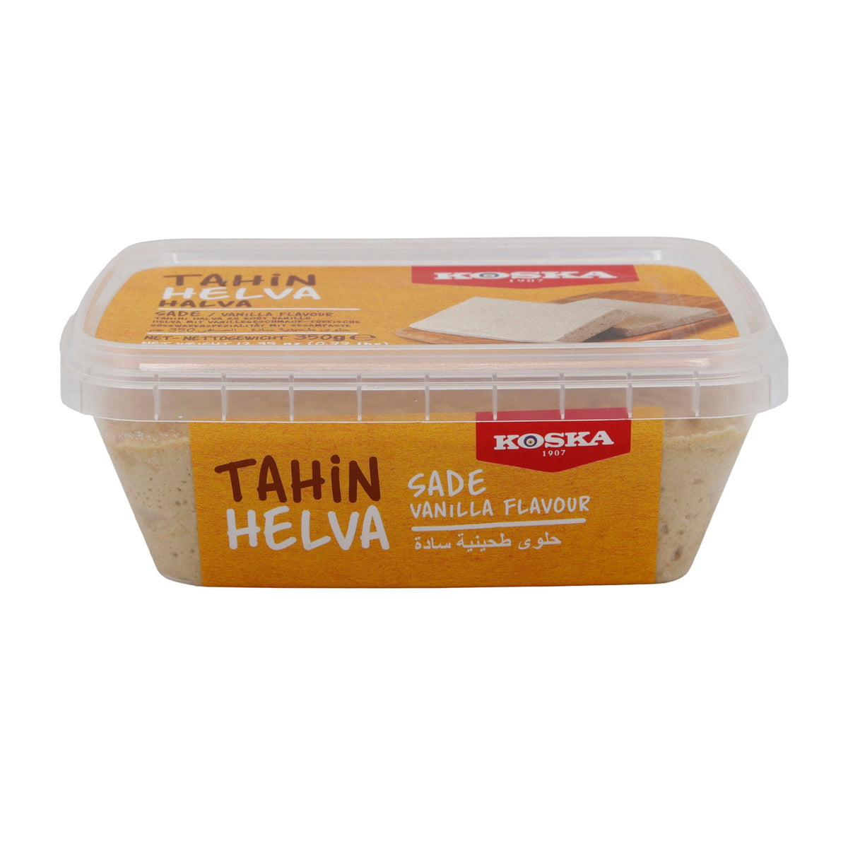 Sesampaste Koska Tahin Helva Vanille | Süßspeise | Traditionelle türkische Süßware | 350 g KOSKA