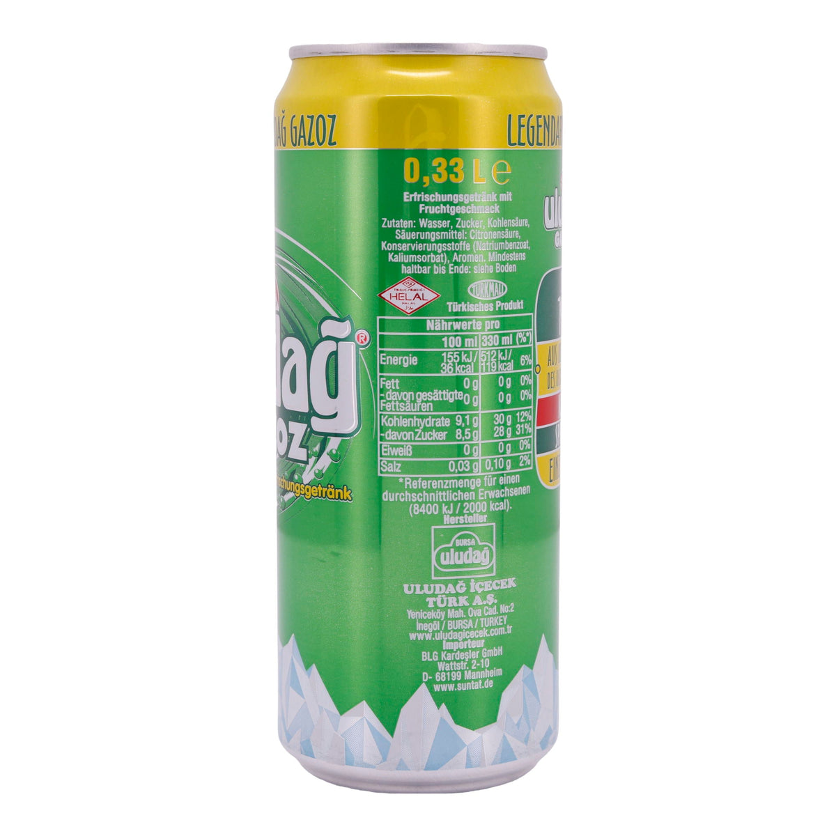 Erfrischungsgetränk Uludağ Gazoz | Getränk | original türkisch | 330ml ULUDAG