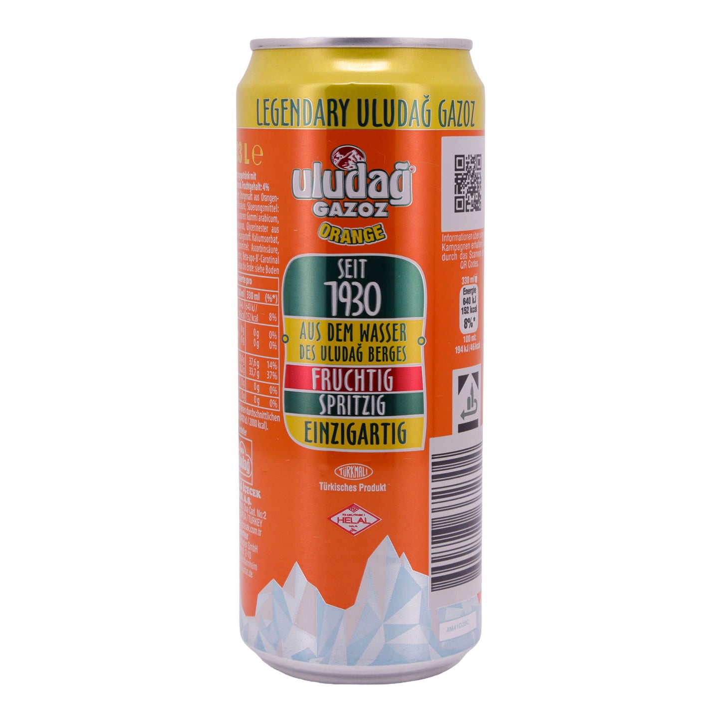 Gazoz Orange Uludağ | Drank | Frisdrank met sinaasappelsmaak | 330 ml