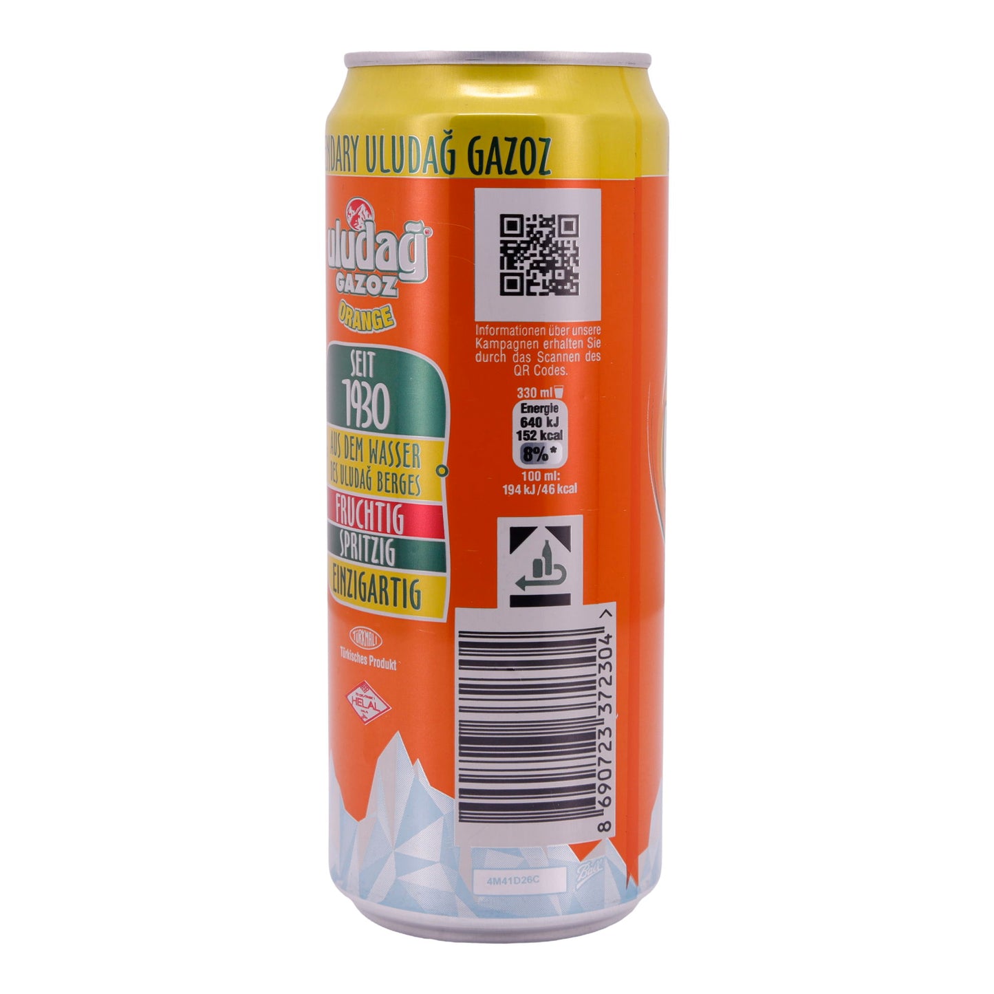 Gazoz Orange Uludağ | Drank | Frisdrank met sinaasappelsmaak | 330 ml
