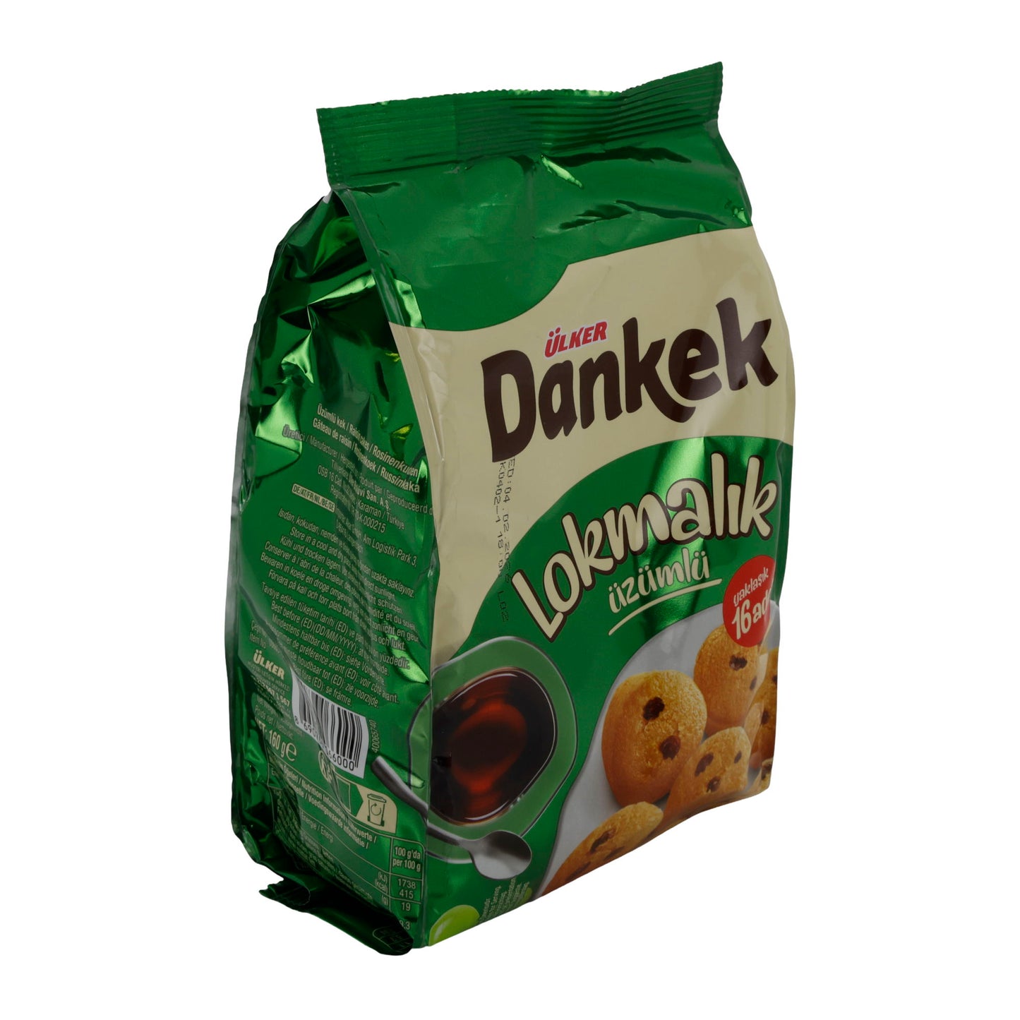 Mini-Rosinenkuchen Ülker Dankek Lokmalık Üzümlü | Kuchen | 160 g Beutel