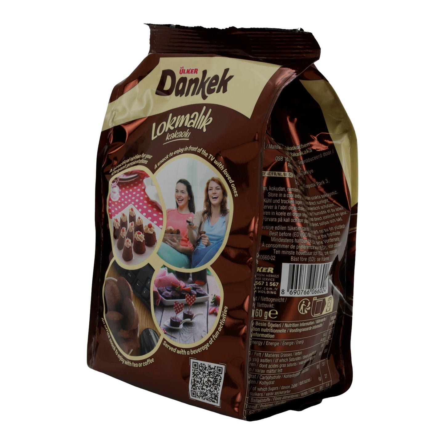 Ülker Danke Lokmalık Cocoa Cookies | Pastry | Delicious Chocolate Cookies | 160 g