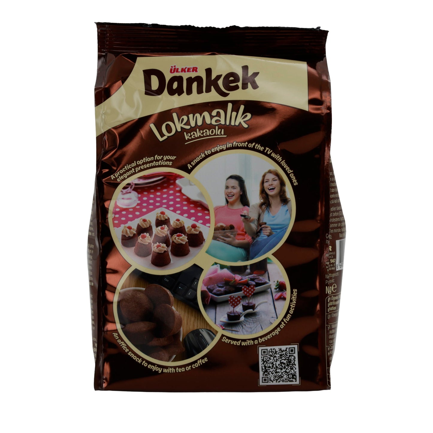 Ülker Danke Lokmalık Cocoa Cookies | Pastry | Delicious Chocolate Cookies | 160 g