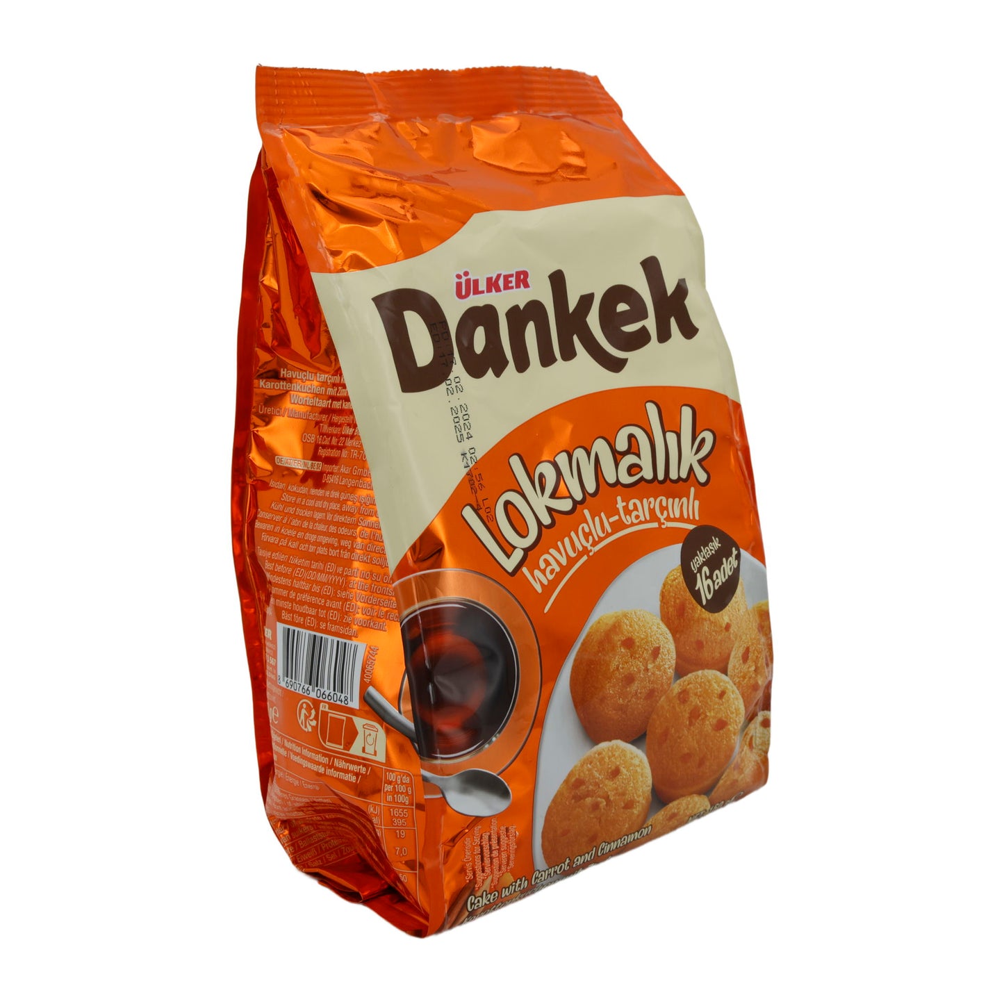 Kuchen Ülker | Teşekkürler Lokmalık | Havuç ve Tarçınlı | 160g