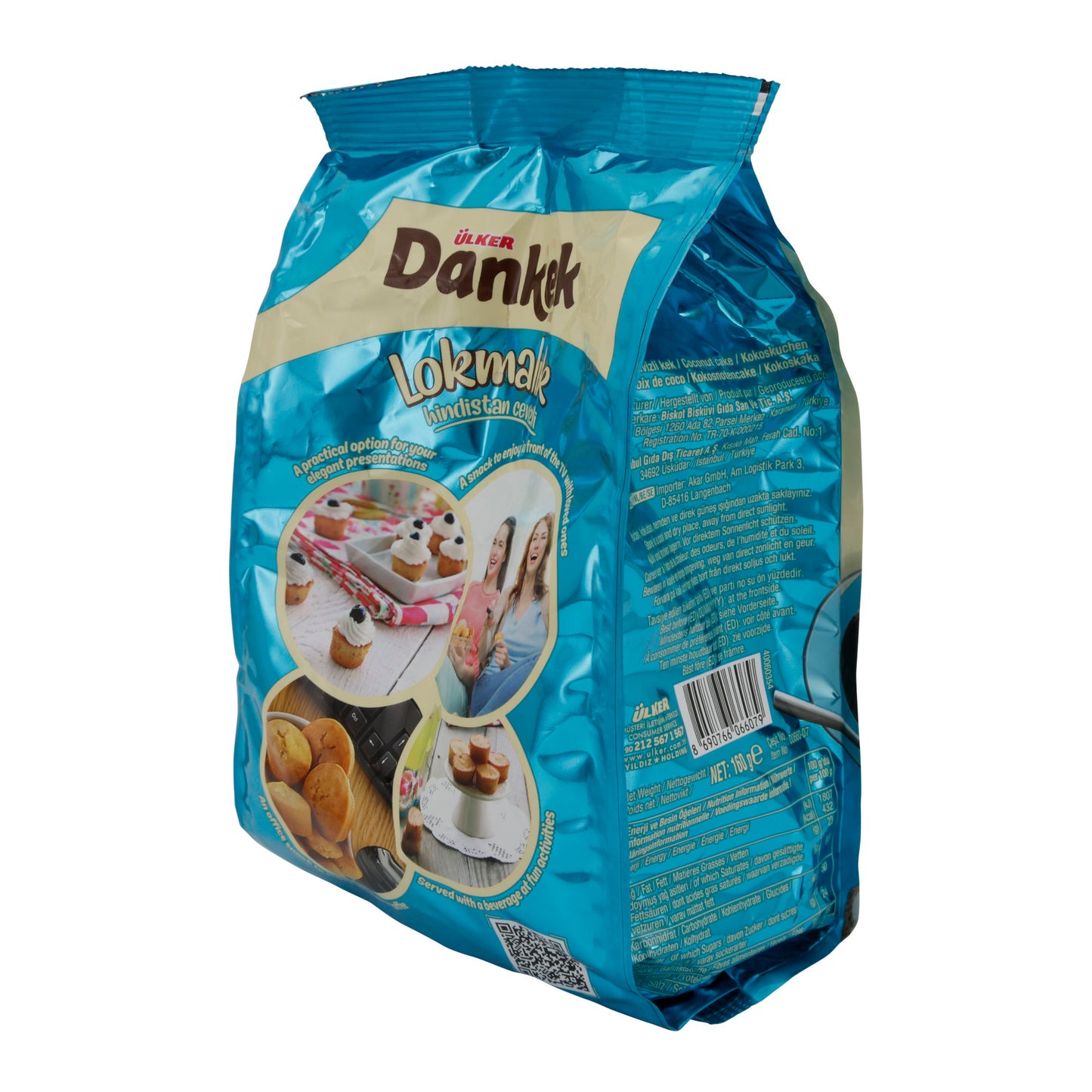 Torta Ülker | Dankek Lokmalık Torta al Cocco | 16 pezzi | 160 g