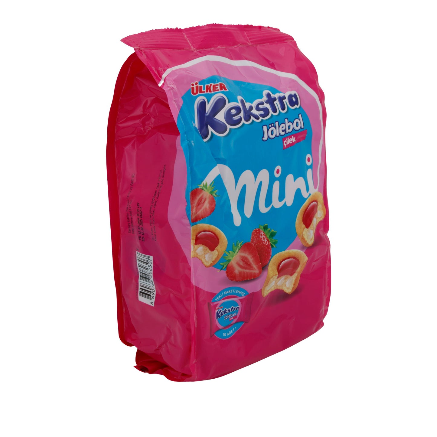 Mini Kuchen Ülker Kekstra | Gebäck | Mit cremiger Füllung & Erdbeerjelly | 150 g