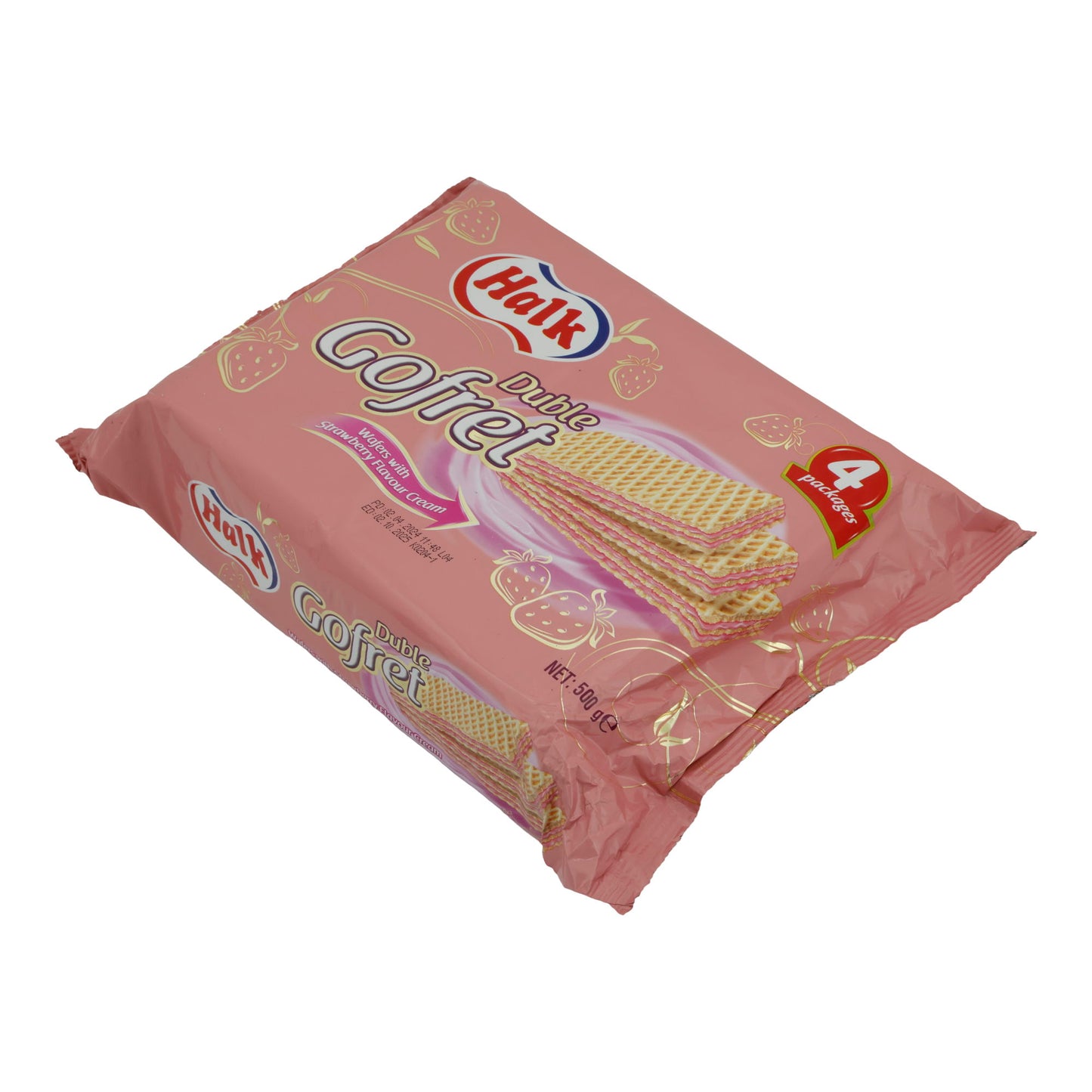 WAFFLE WITH STRAWBERRY FLAVOR