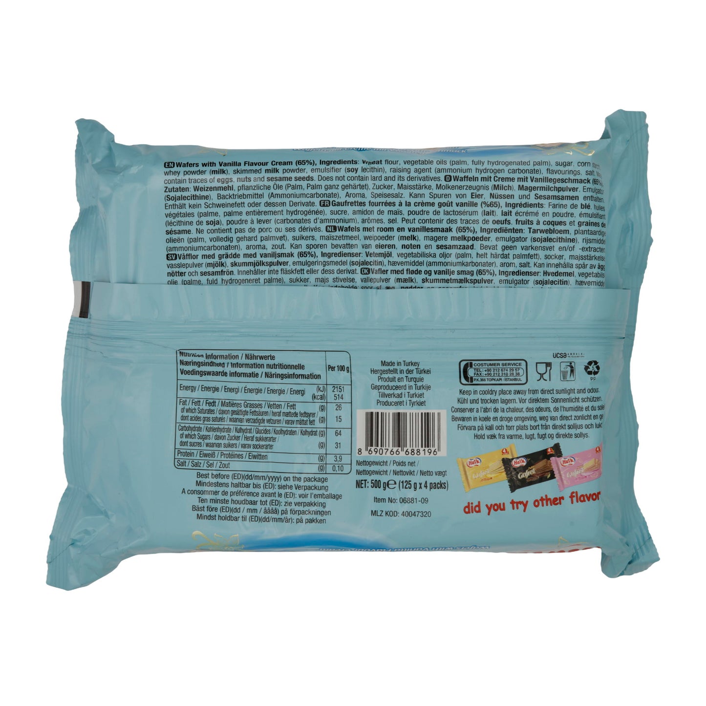 VANILYA-CILEK-COCOA-MUZ AROMALI GOFRET