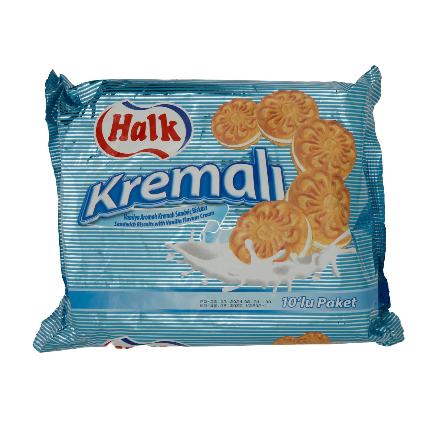 Sandwichkekse Halk Kremalı | Doppelkeks | mit Vanillecreme | 500g