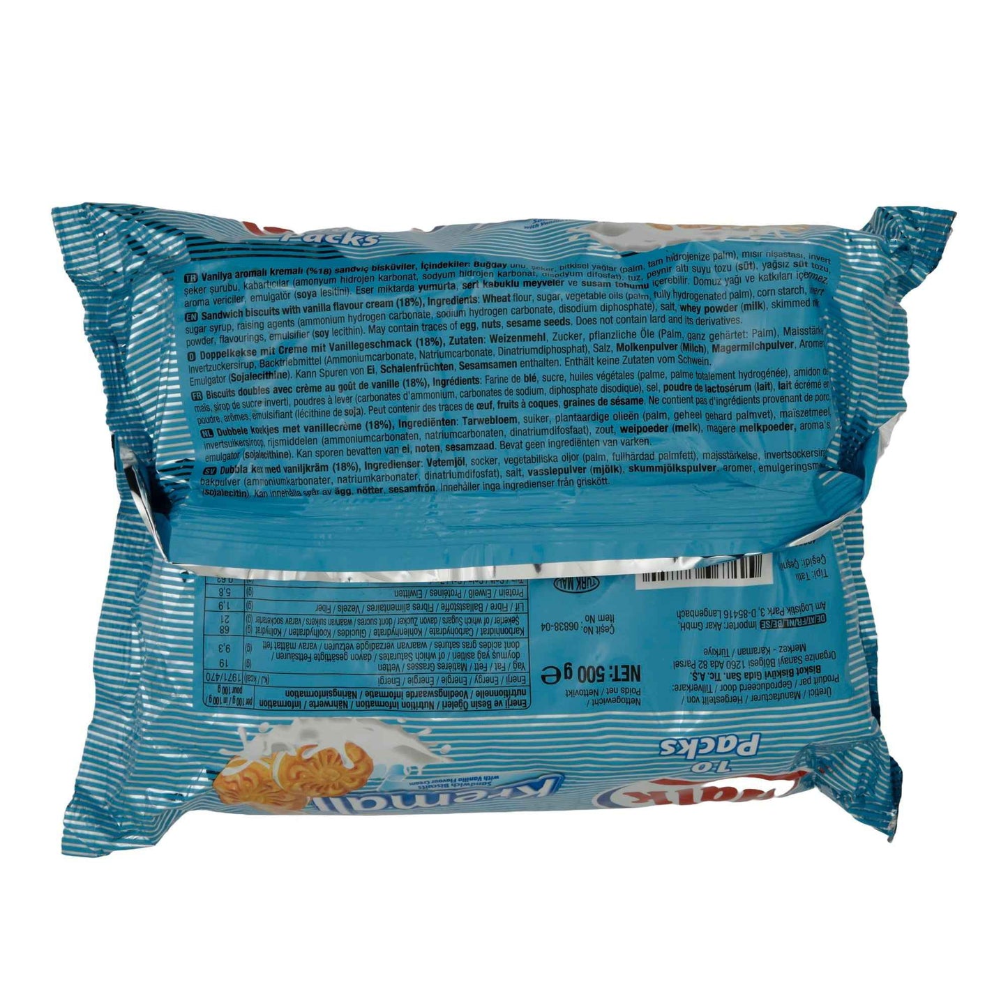 Sandwichkekse Halk Kremalı | Doppelkeks | mit Vanillecreme | 500g