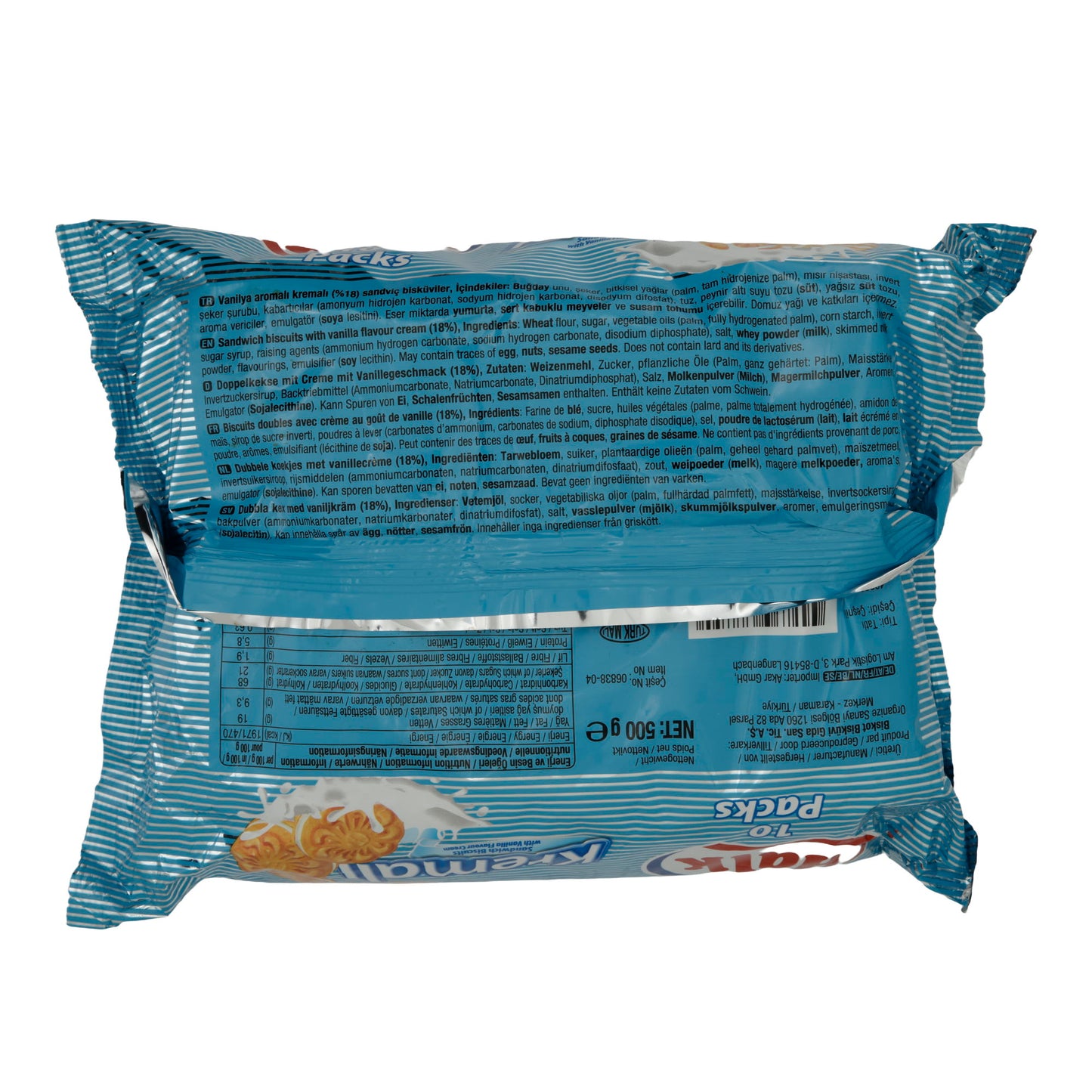 Sandwichkekse Halk Kremalı | Doppelkeks | mit Vanillecreme | 500g