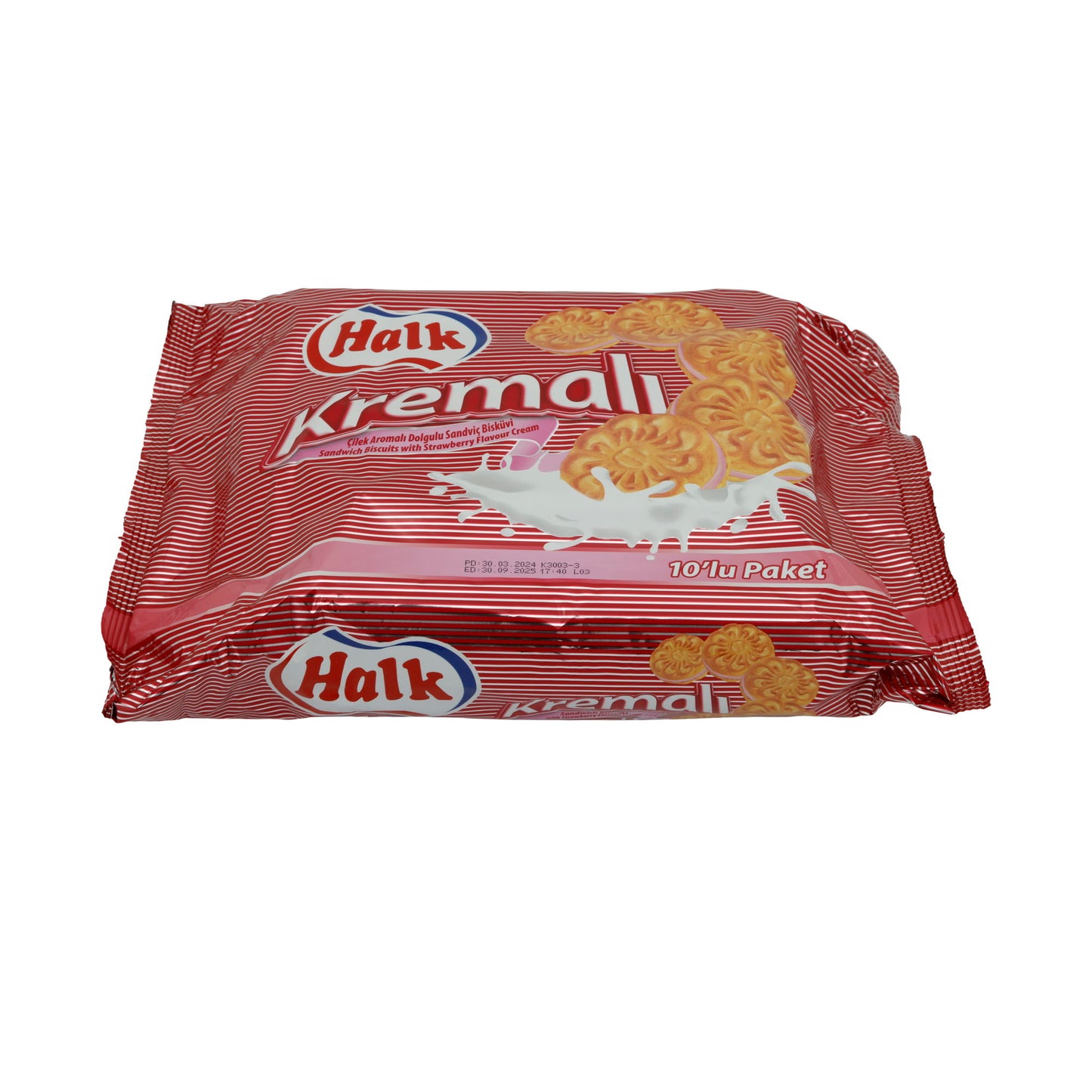 Biscotti sandwich Halk Kremalı | Doppelkeks | con crema alla fragola | 500g