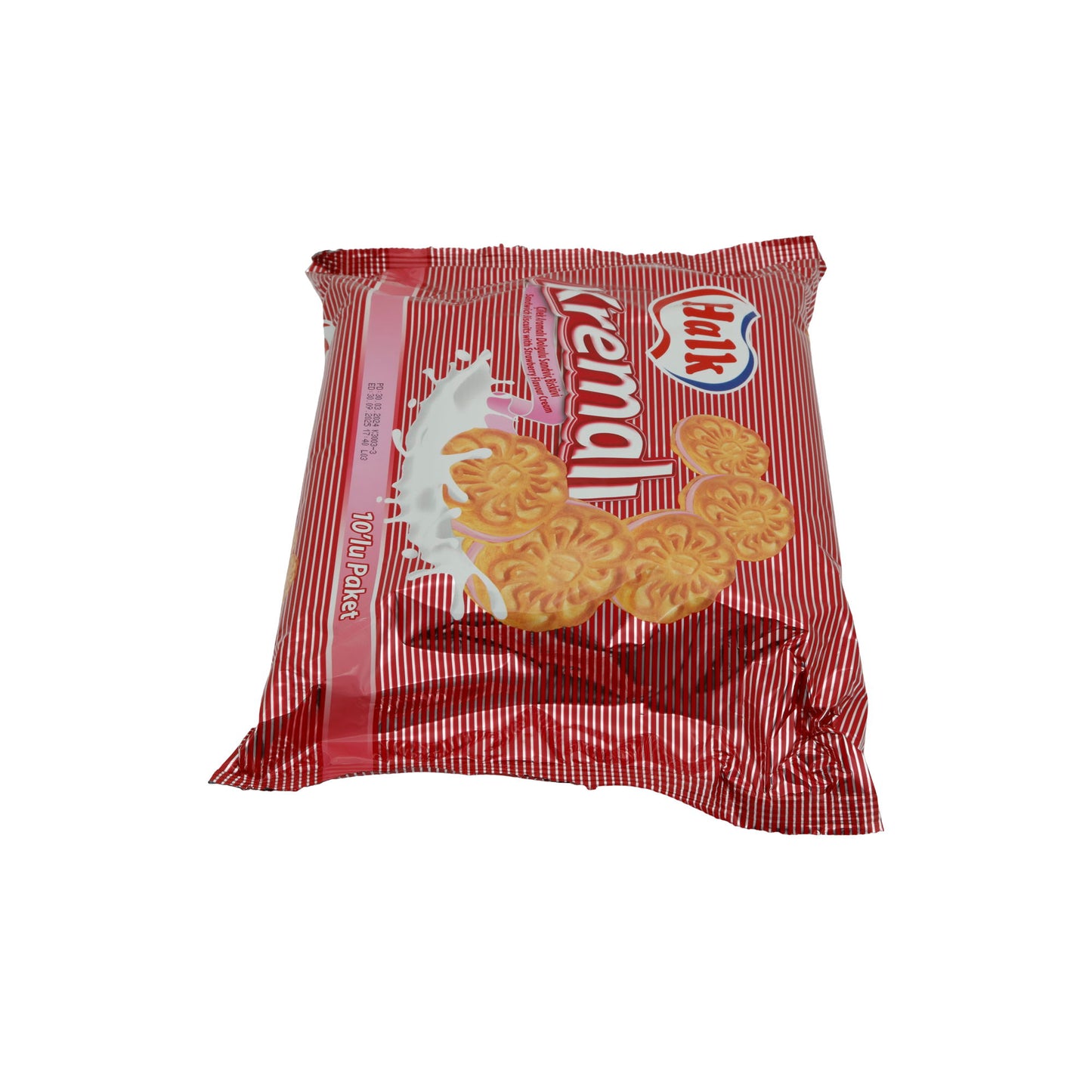 Biscotti sandwich Halk Kremalı | Doppelkeks | con crema alla fragola | 500g