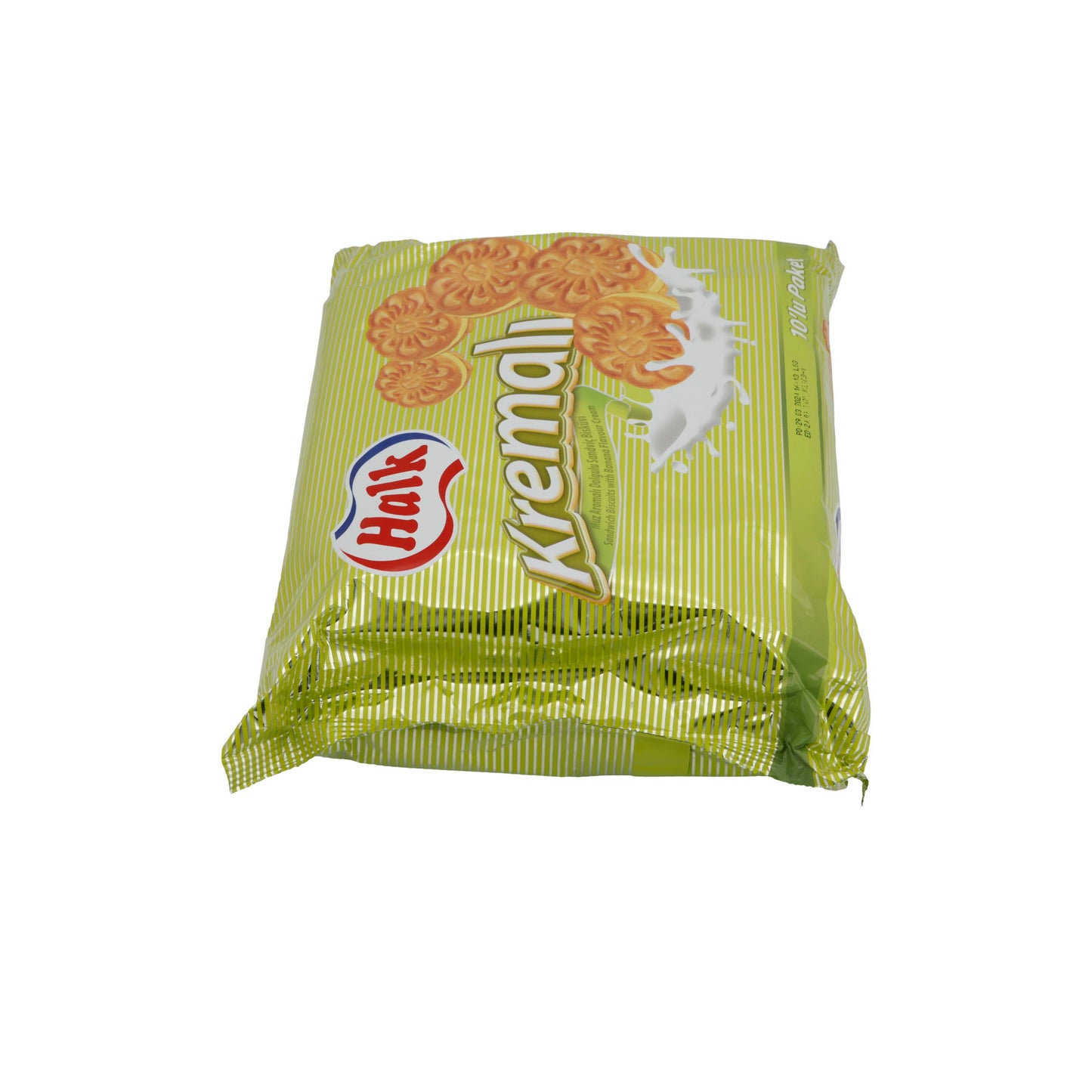 Sandwichkekse Halk | Kremalı Sandwich-Kekse | Mit Bananencremefüllung, 10er Pack | 500 g