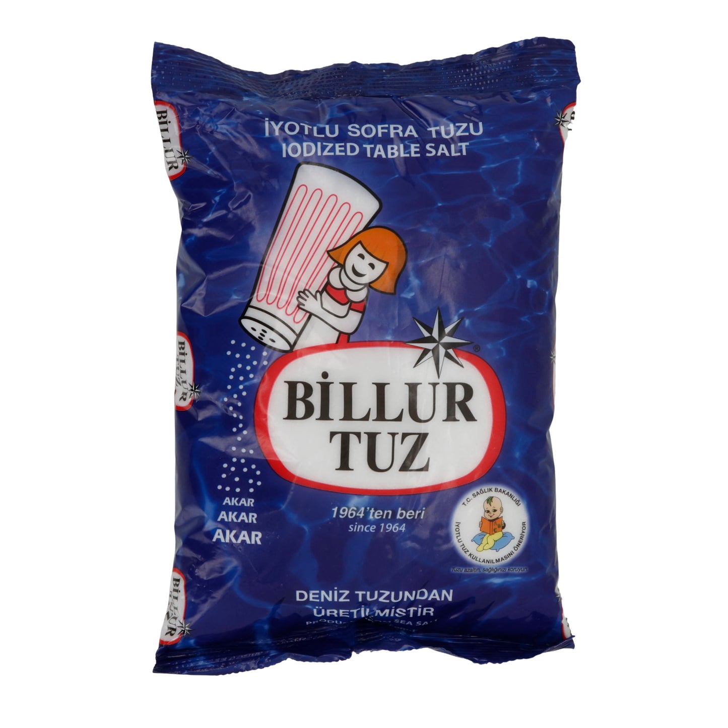 Salz Billur Tuz | Gewürz | Jodiertes Meersalz | 750 g