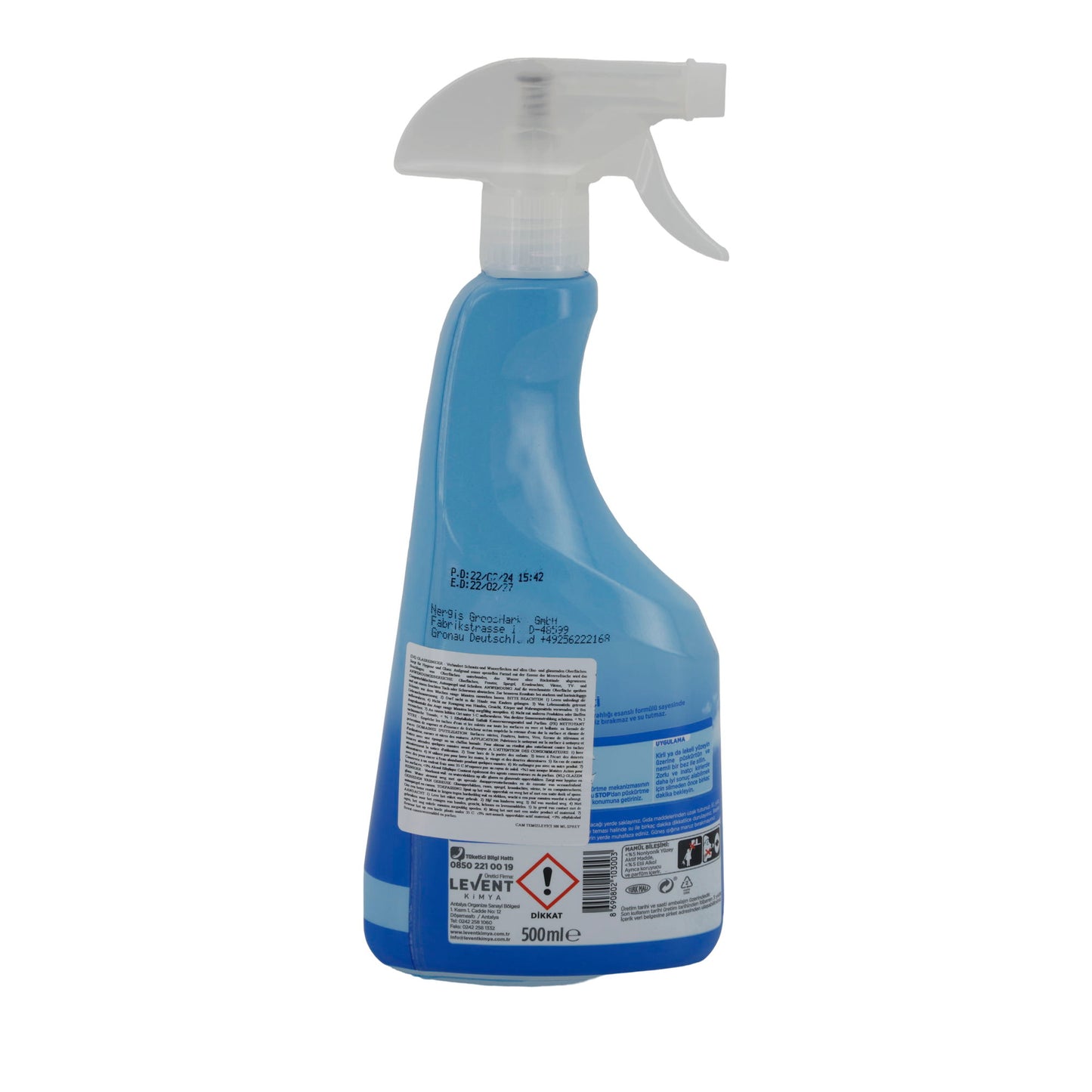 Glasreiniger Por Çöz | Reiniger | Glasreiniger mit Ozeanfrische Duft | 500 ml