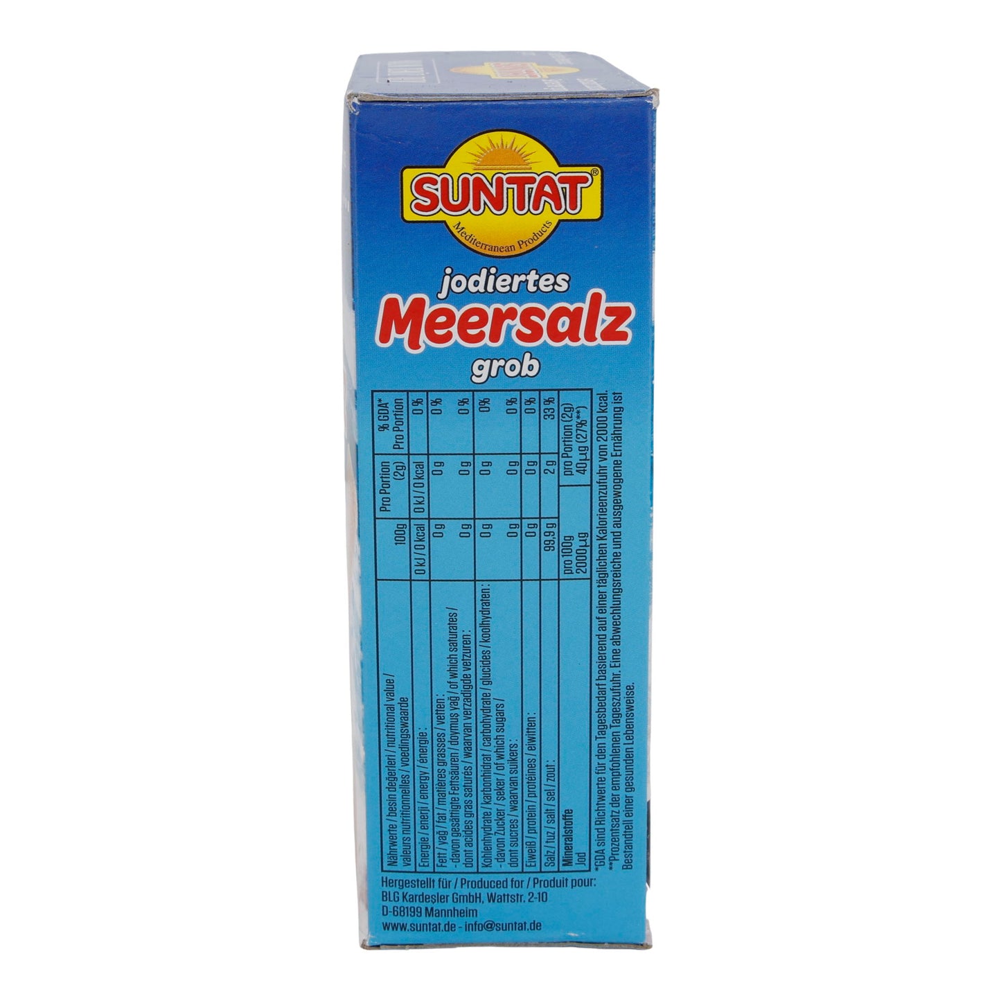 Meersalz Suntat | İyotlu Deniz Tuzu | Kalın | 1000 g
