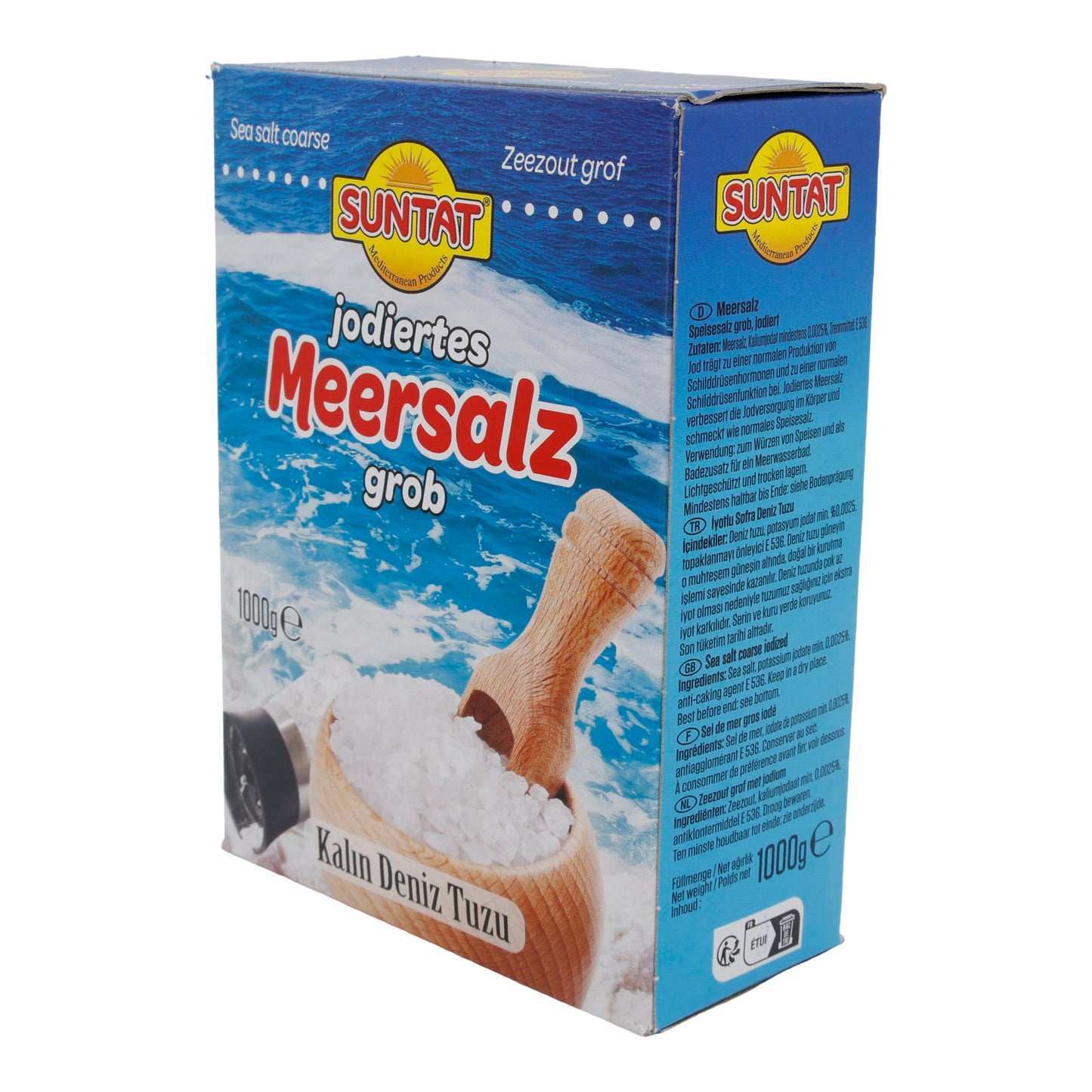 Meersalz Suntat | İyotlu Deniz Tuzu | Kalın | 1000 g