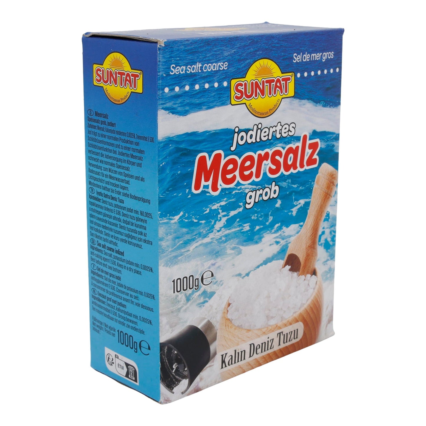 Meersalz Suntat | Jodiertes Meersalz | Grob | 1000 g SUNTAT