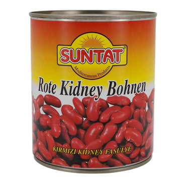 Kidneybohnen Suntat | Rote Kidney Bohnen | Vorgekochte Bohnen für Chili, Salate & Eintöpfe | 800 g SUNTAT