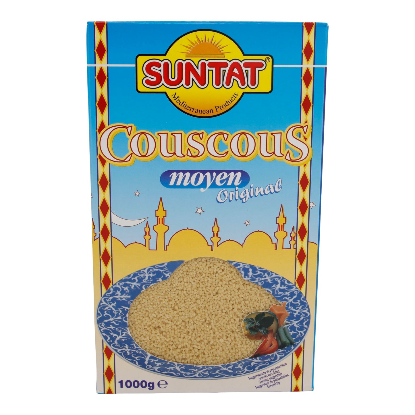 Suntat Couscous | Medium Original | Medium Coarse Durum Wheat Semolina | 1000 g