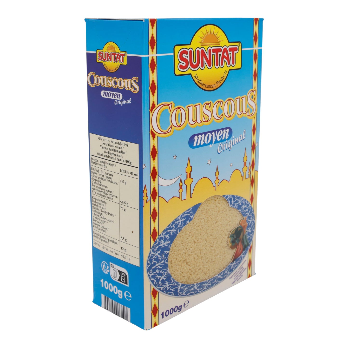 Suntat Couscous | Medium Original | Medium Coarse Durum Wheat Semolina | 1000 g