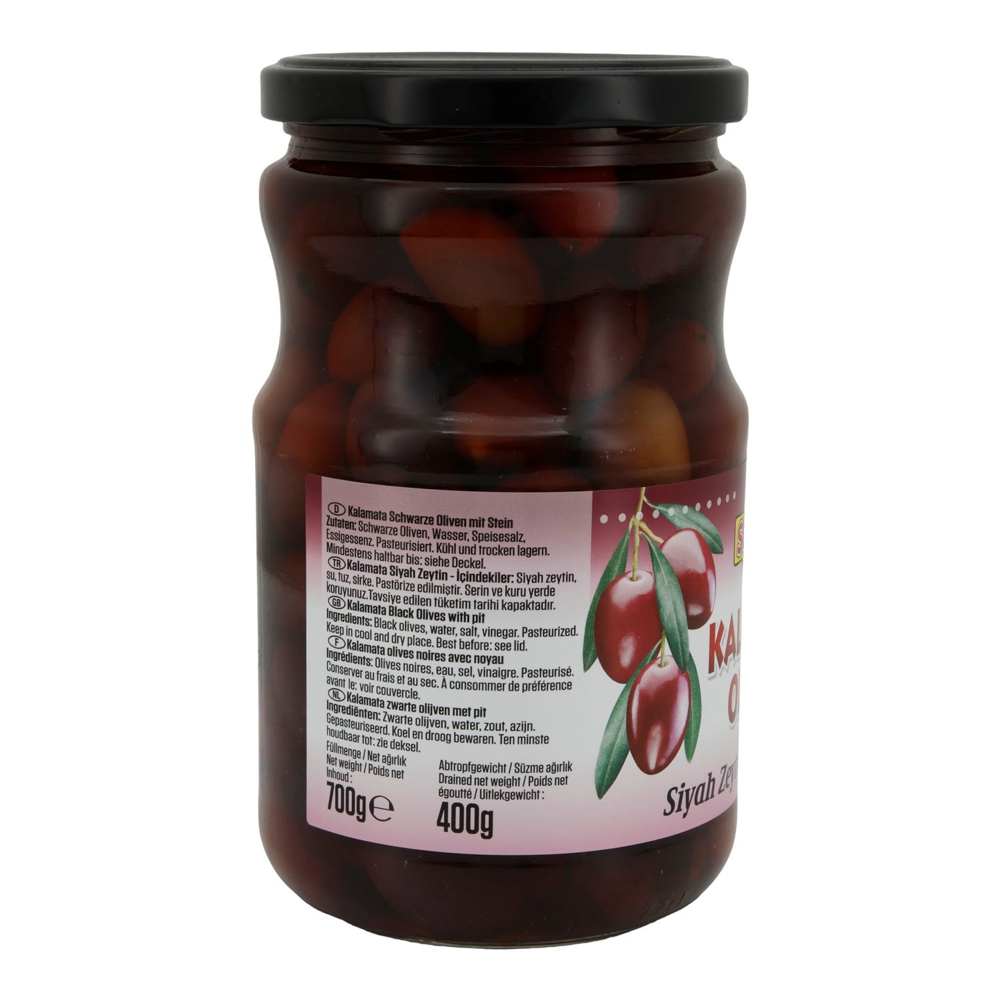 Kalamata Olijven Suntat | Met Pit | Griekse Kalamata-olijven | 700 g