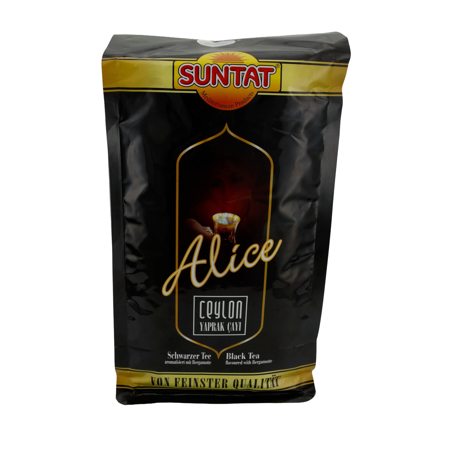 Tè nero Suntat | Alice Ceylon Tee | Aromatizzato con bergamotto | 1000 g