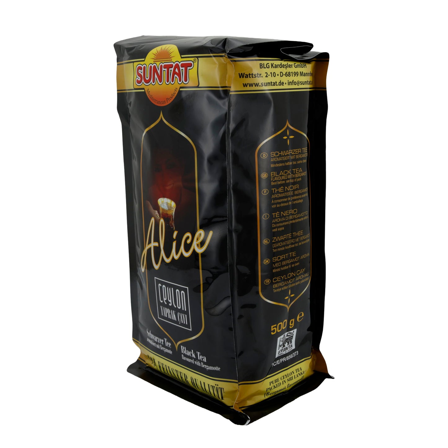 Schwarzer Tee Suntat | Alice Ceylon | Fein, mit Bergamotte-Aroma | 500 g
