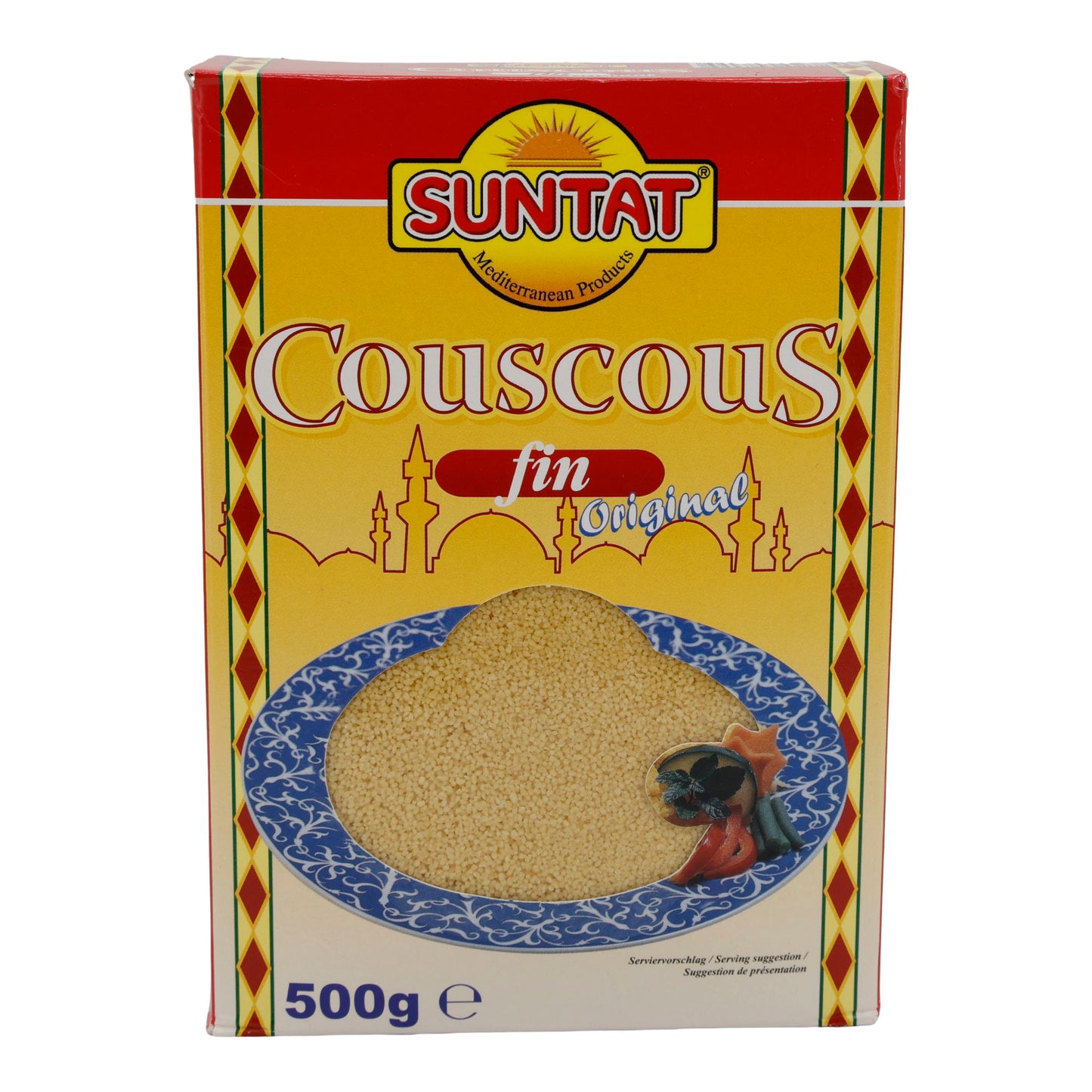 Couscous Suntat | Fijn | Veelzijdige harde tarwegries voor mediterrane & oosterse gerechten | 500 g