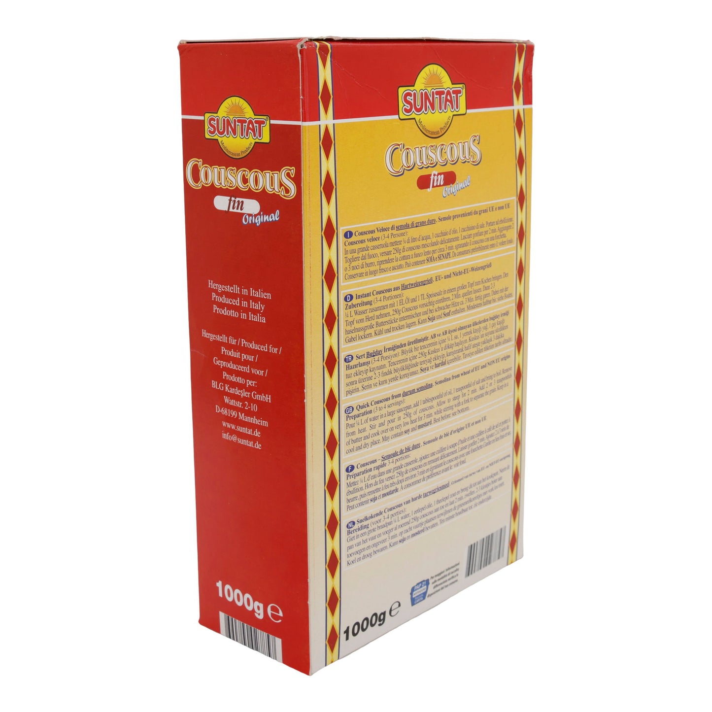 Couscous Suntat | Fin Original | Fijnkorrelig, veelzijdig | 1000 g