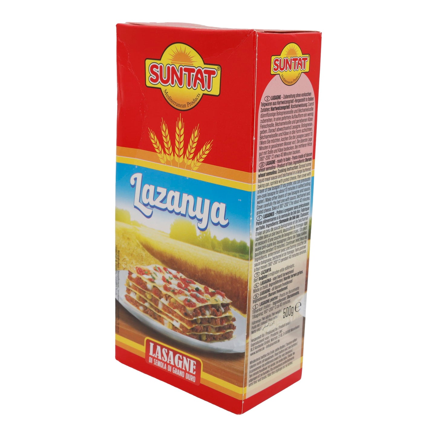 Nudeln Suntat | Lasagne Hartweizengrieß | Voor Italiaanse klassiekers | 500 g