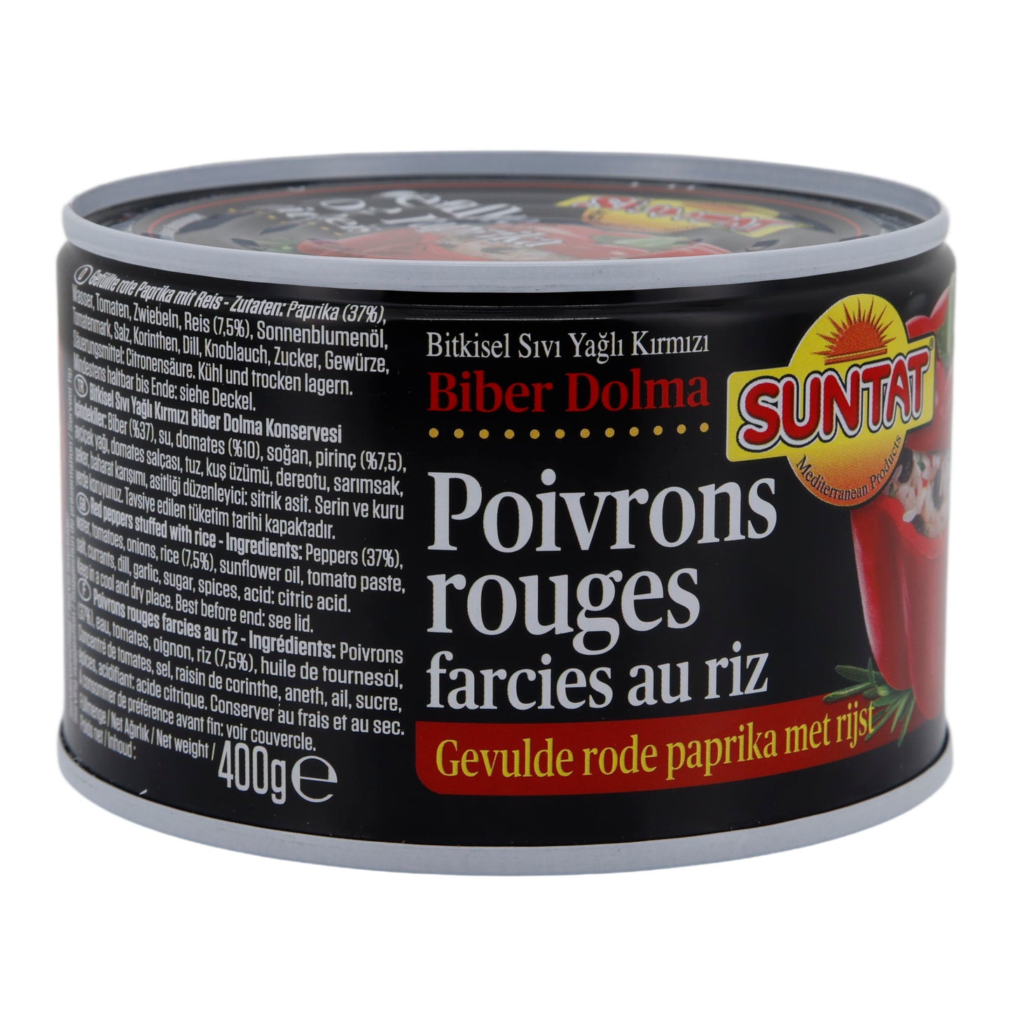Pirinçli Dolma Kırmızı Biber Suntat | Vejetaryen Uzmanlık | 400 g